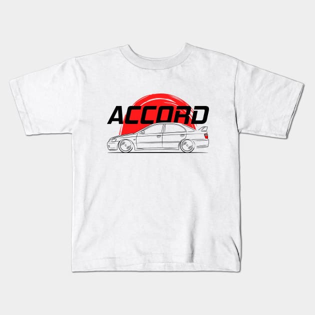 Accord R MK6 JDM Kids T-Shirt by GoldenTuners